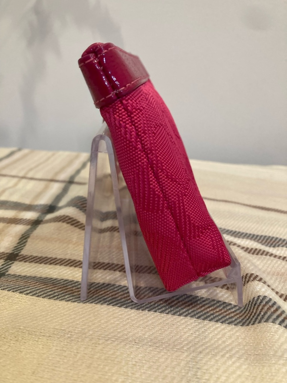 Coach Hot Pink Wristlet Signature Jacquard Wristlet Clutch - Picture 3 of 12